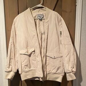 Ashley By 26 International Light Beige Bomber Jacket